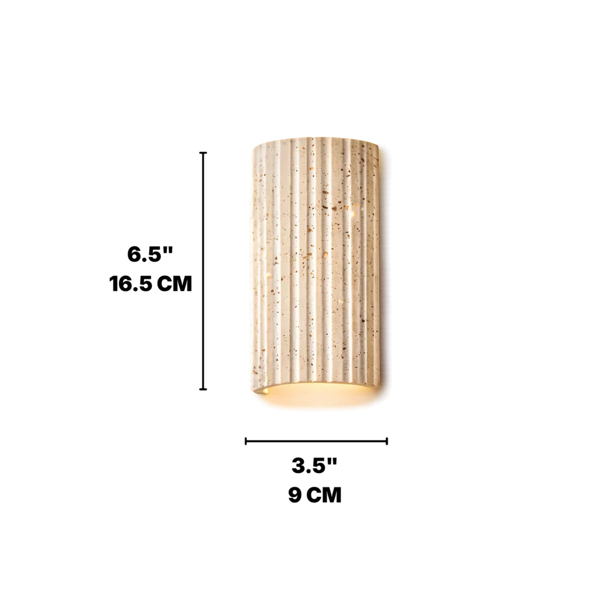 Natural Travertine Stone Wall Light