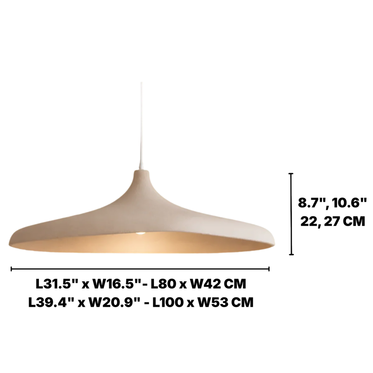 Japanese Wabi-Sabi Paper LED Pendant Light