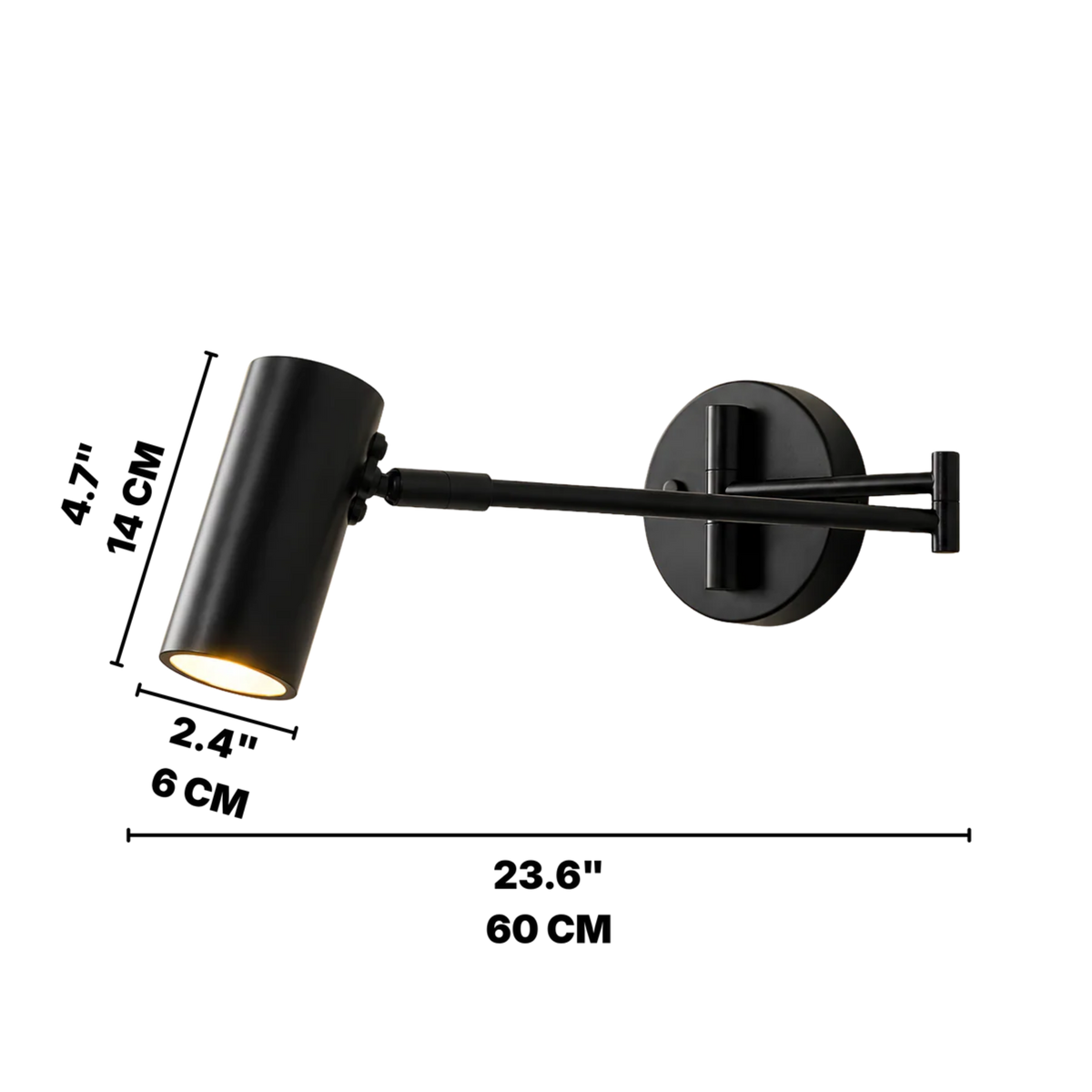 Adjustable Swing Arm Wall Light