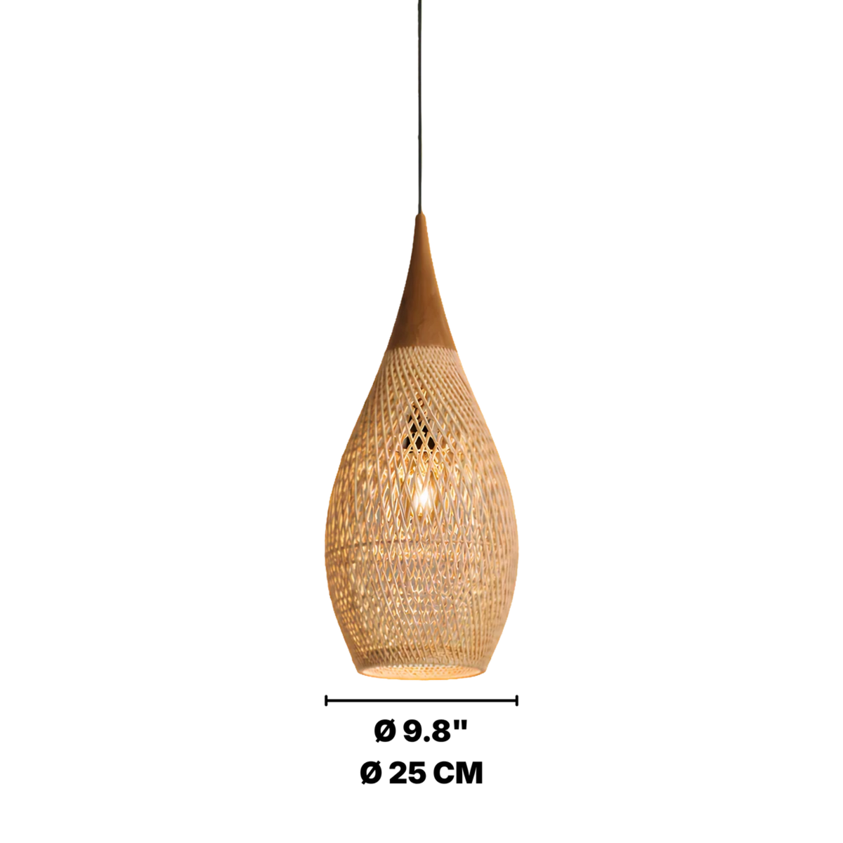Vintage Rattan Ceiling Light