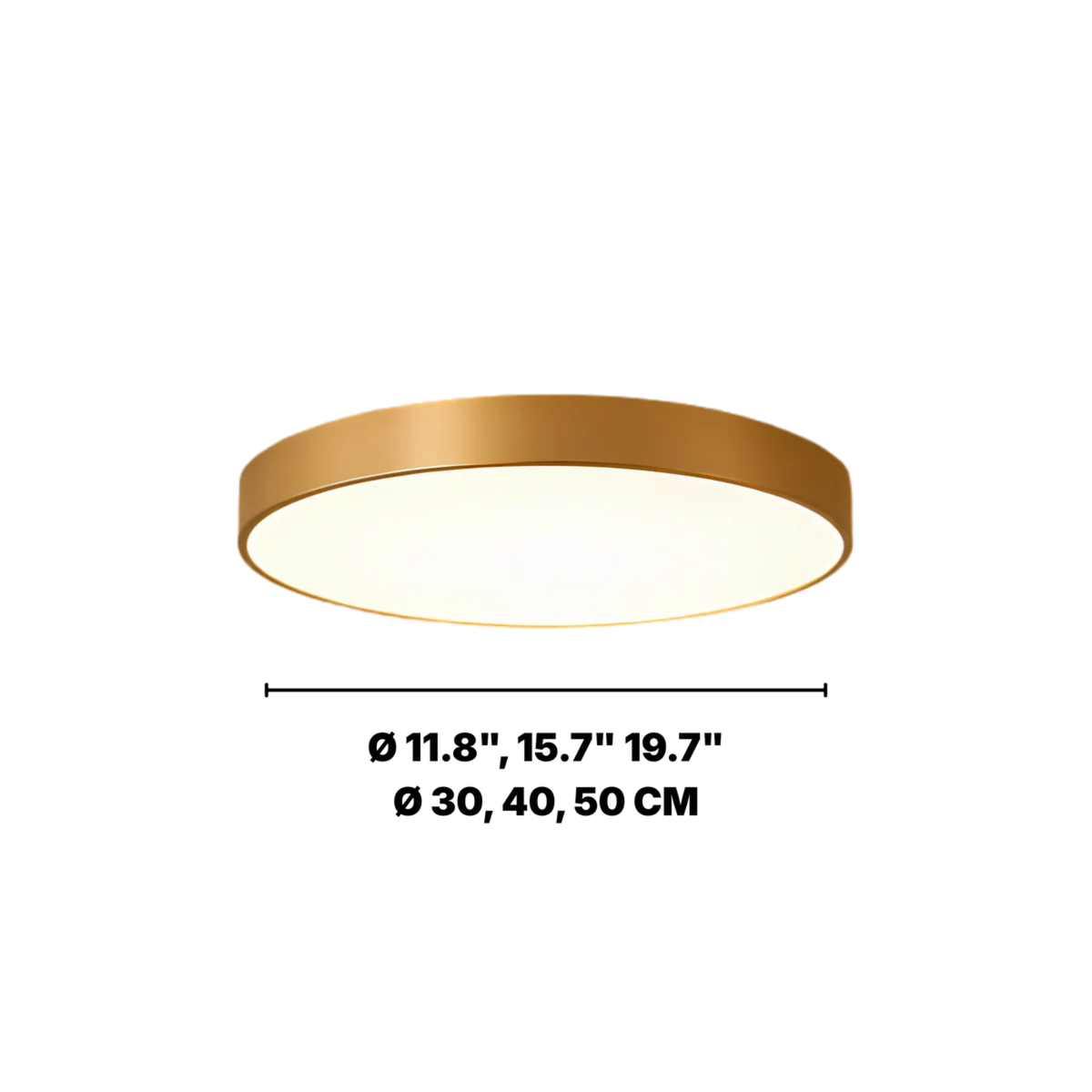 Golden Ring LED Ceiling Light