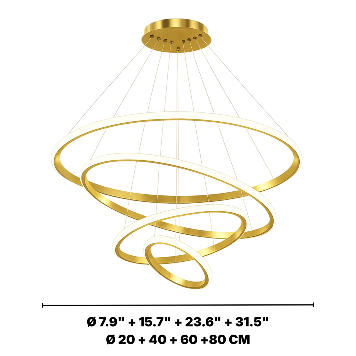 Modern LED Ring Chandelier