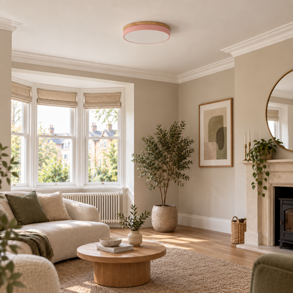 Round Disc Flush Mount Ceiling Light
