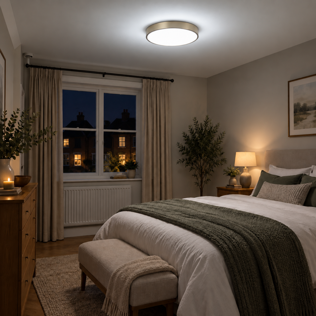 Golden Ring LED Ceiling Light