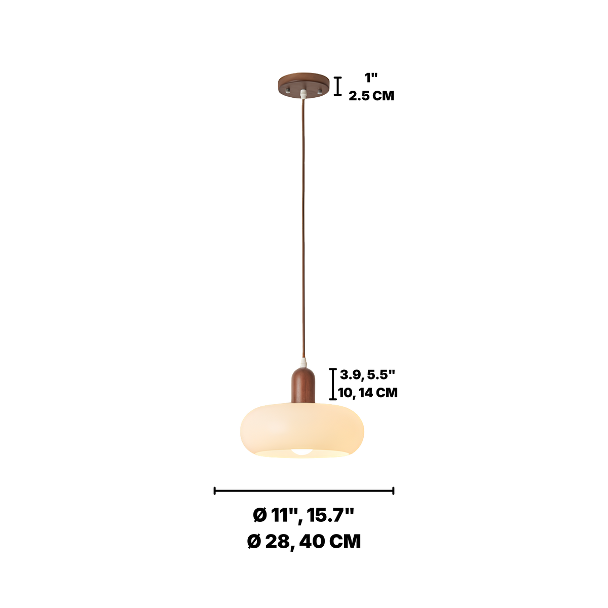 Scandinavian Cream Pendant Light