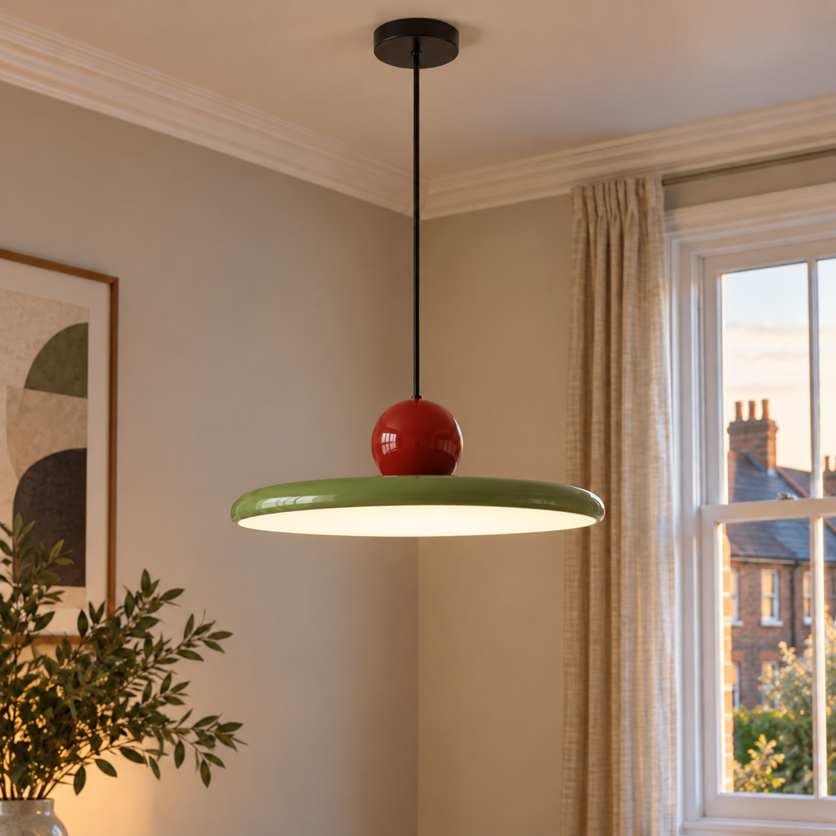 Bauhaus Glass Pendant Light