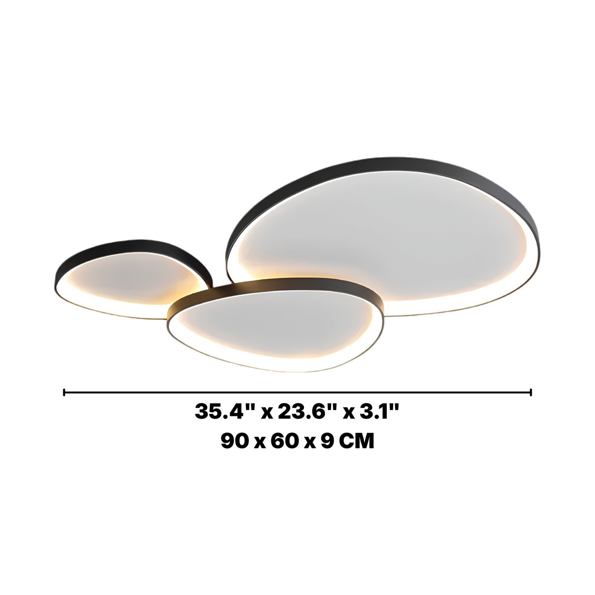 Modern 3-Light Ceiling Light