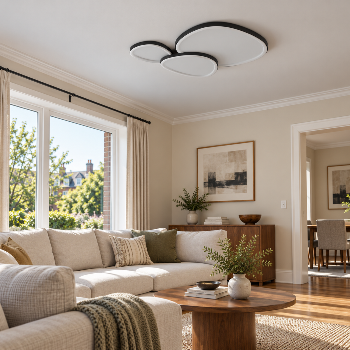 Modern 3-Light Ceiling Light