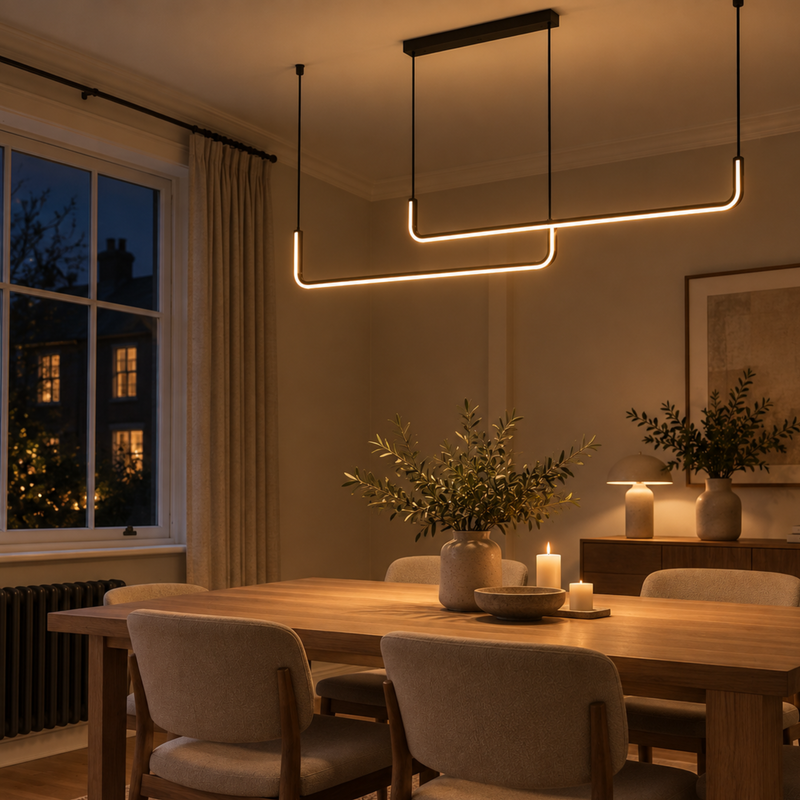 Modern LED Strip Pendant Light