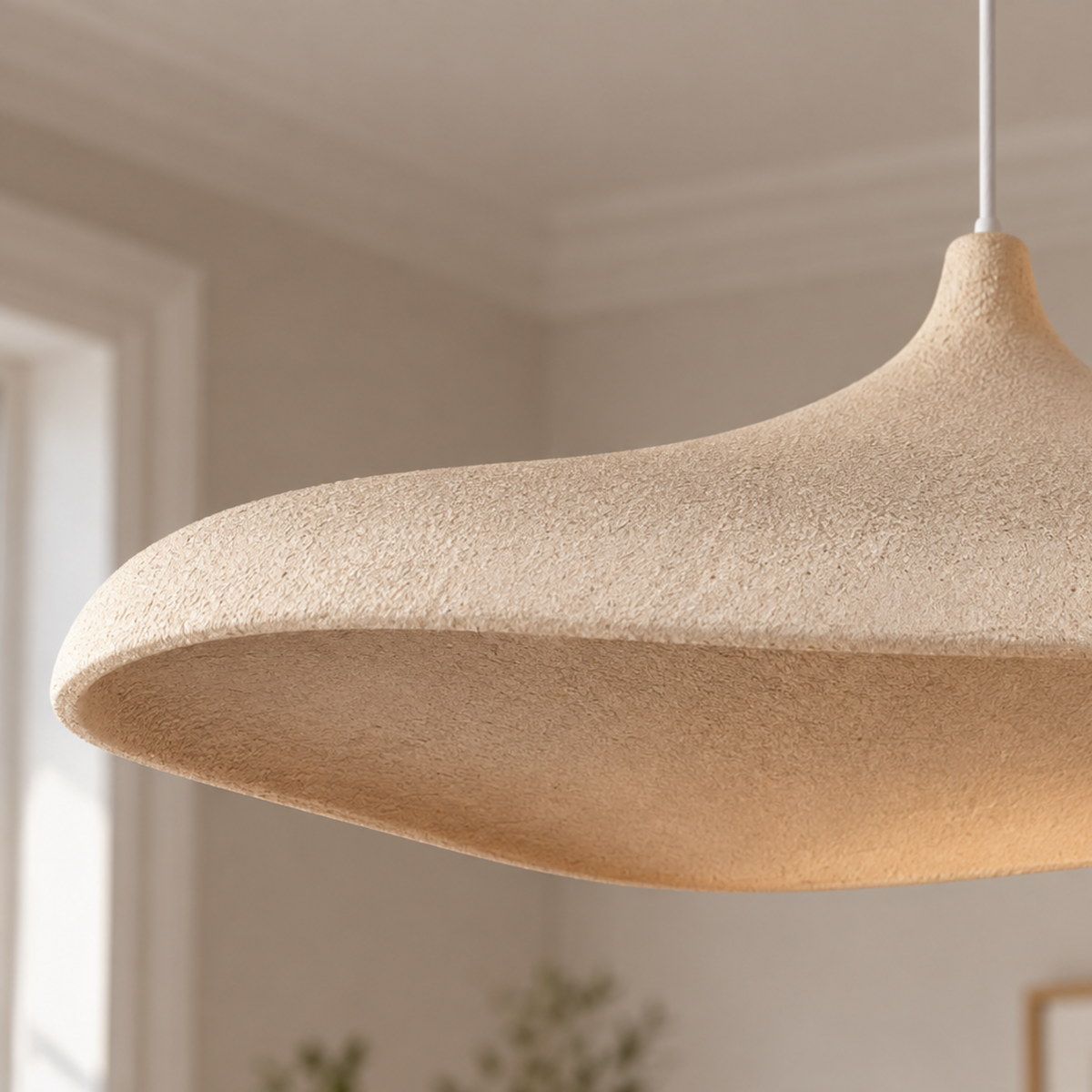 Japanese Wabi-Sabi Paper LED Pendant Light