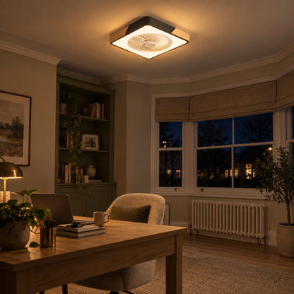Quiet Ceiling Fan with LED Light