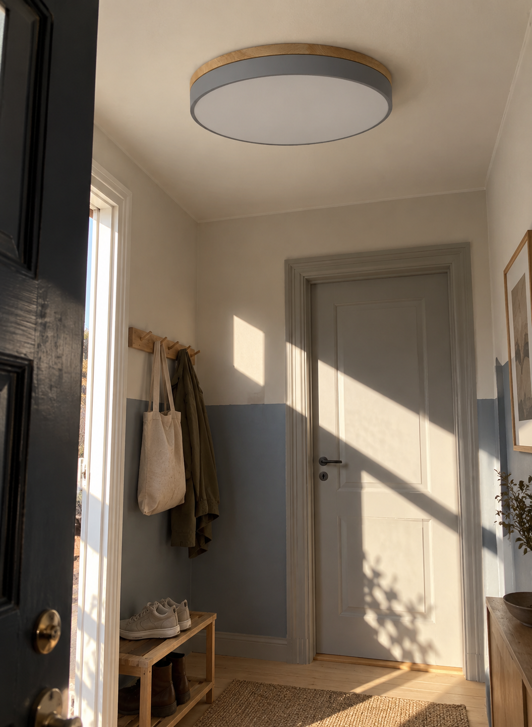 Lighting in a sunlit home interior