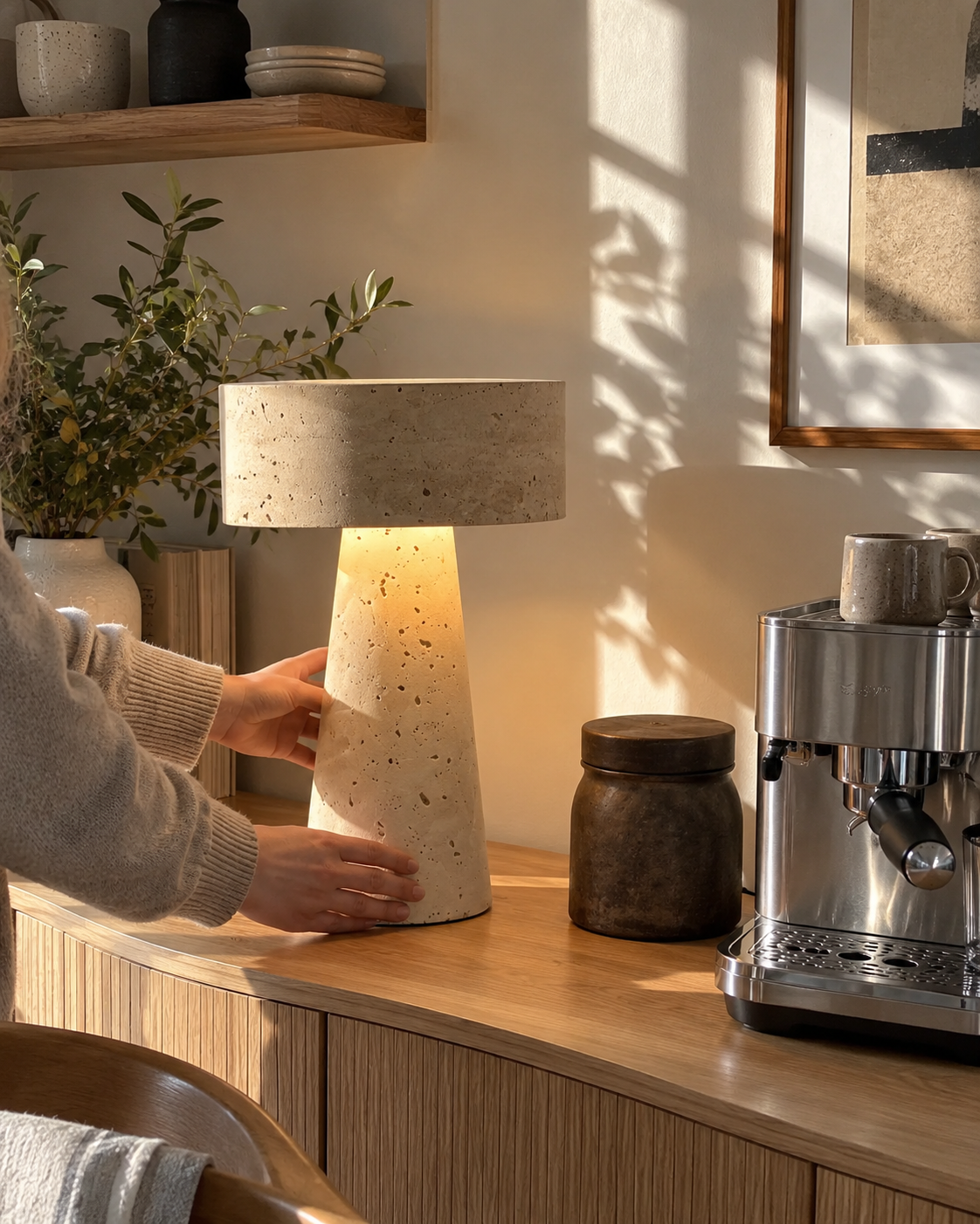 Lighting in a sunlit home interior