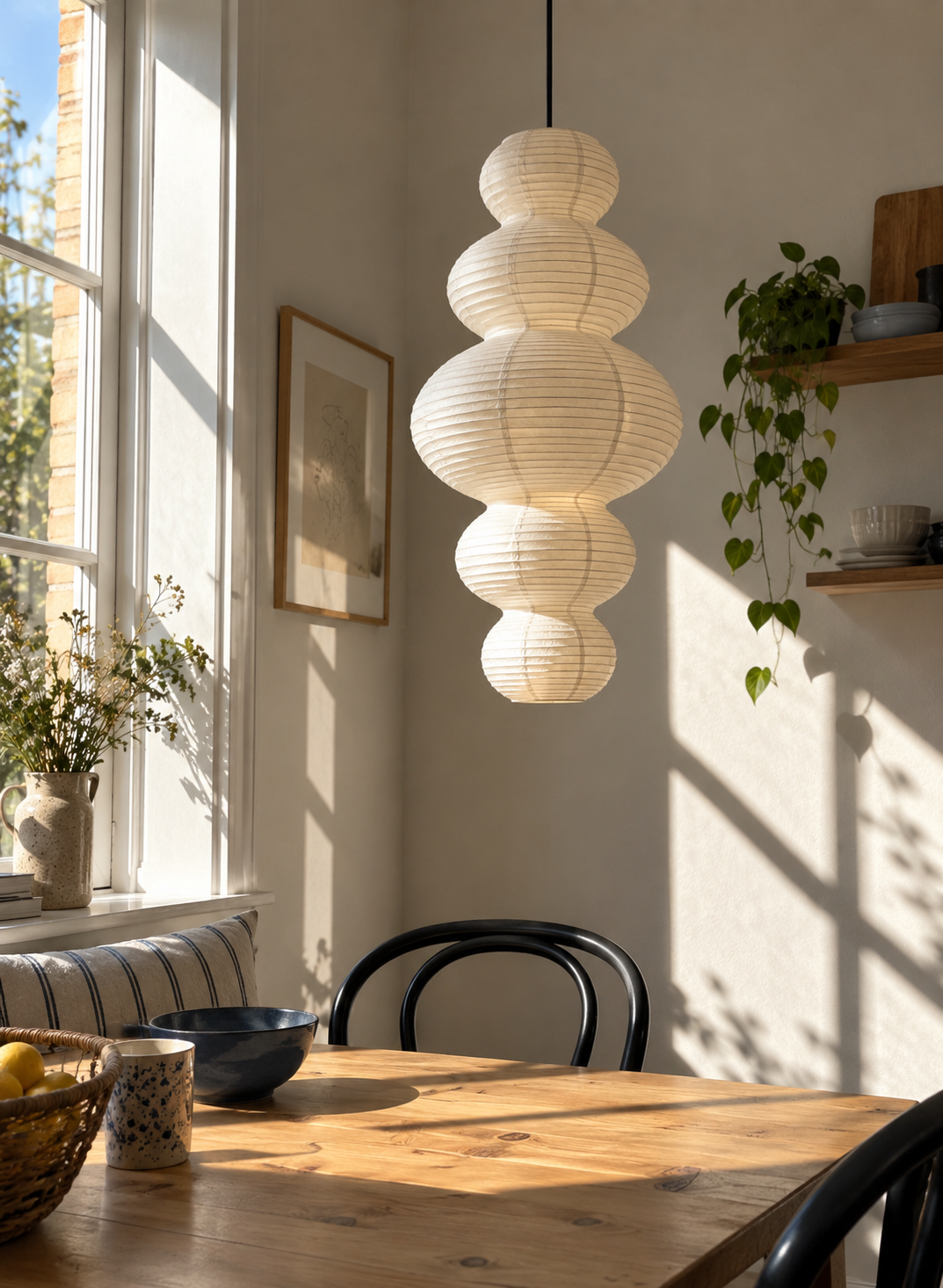 Lighting in a sunlit home interior